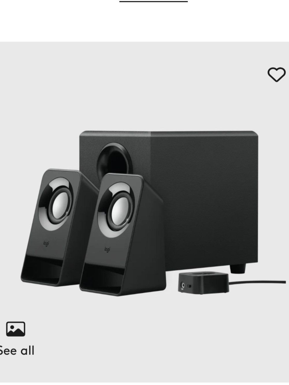 Logitech z213 Speaker System with Subwoofer - Portable Audio computer